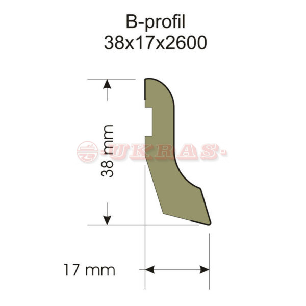 Laminat lajsna B profil - Image 3